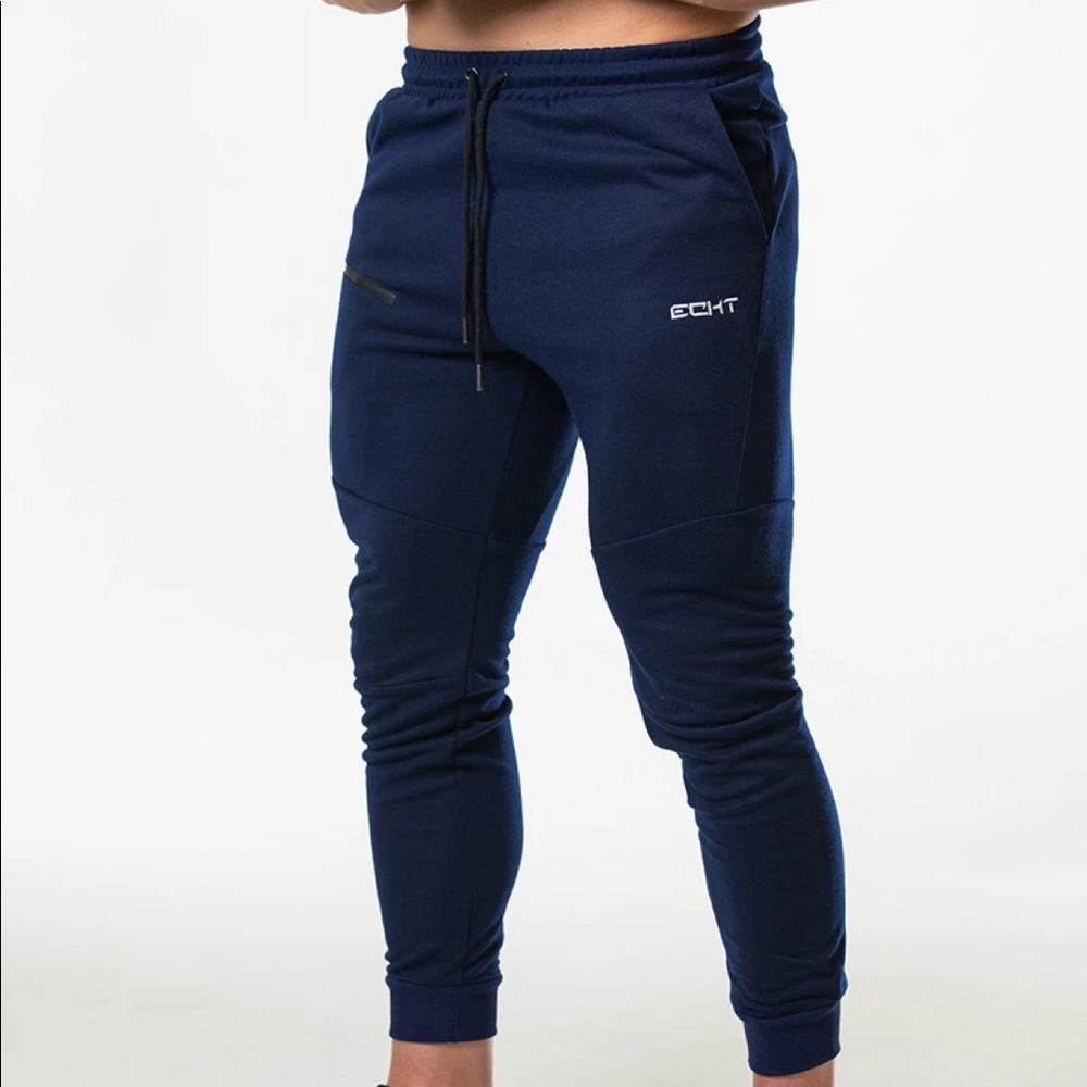ECHT workout joggers gray navy blue